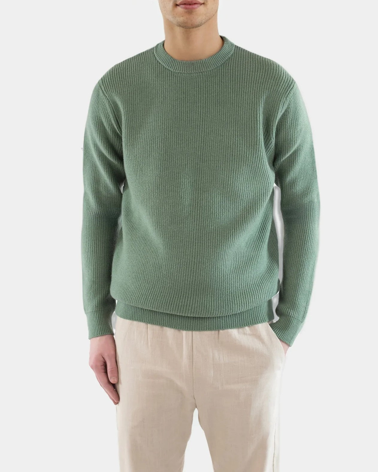 Eddie Knitted Tröja - Pale Green
