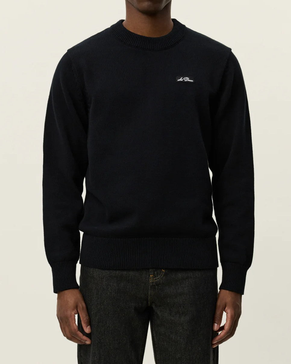 Gary Patch Knit Crewneck - Svart