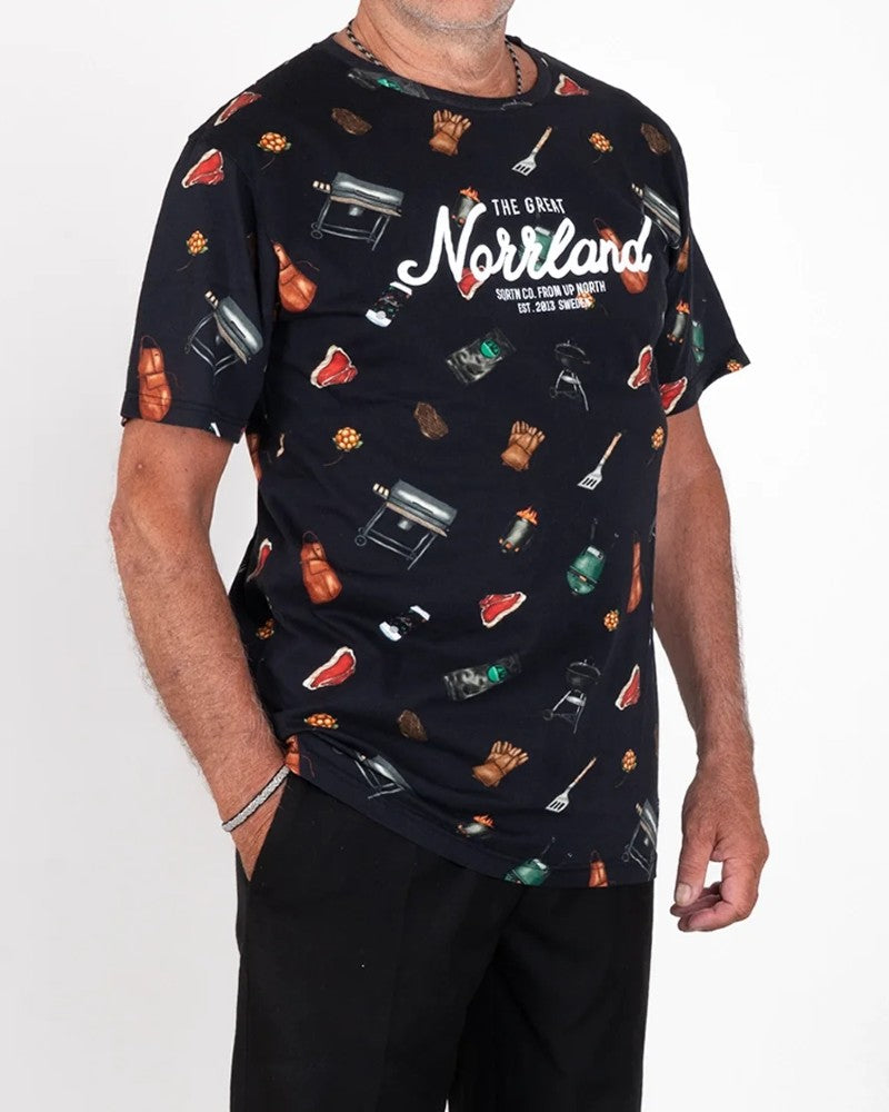 Great Norrland BBQ T-Shirt - Kolsvart