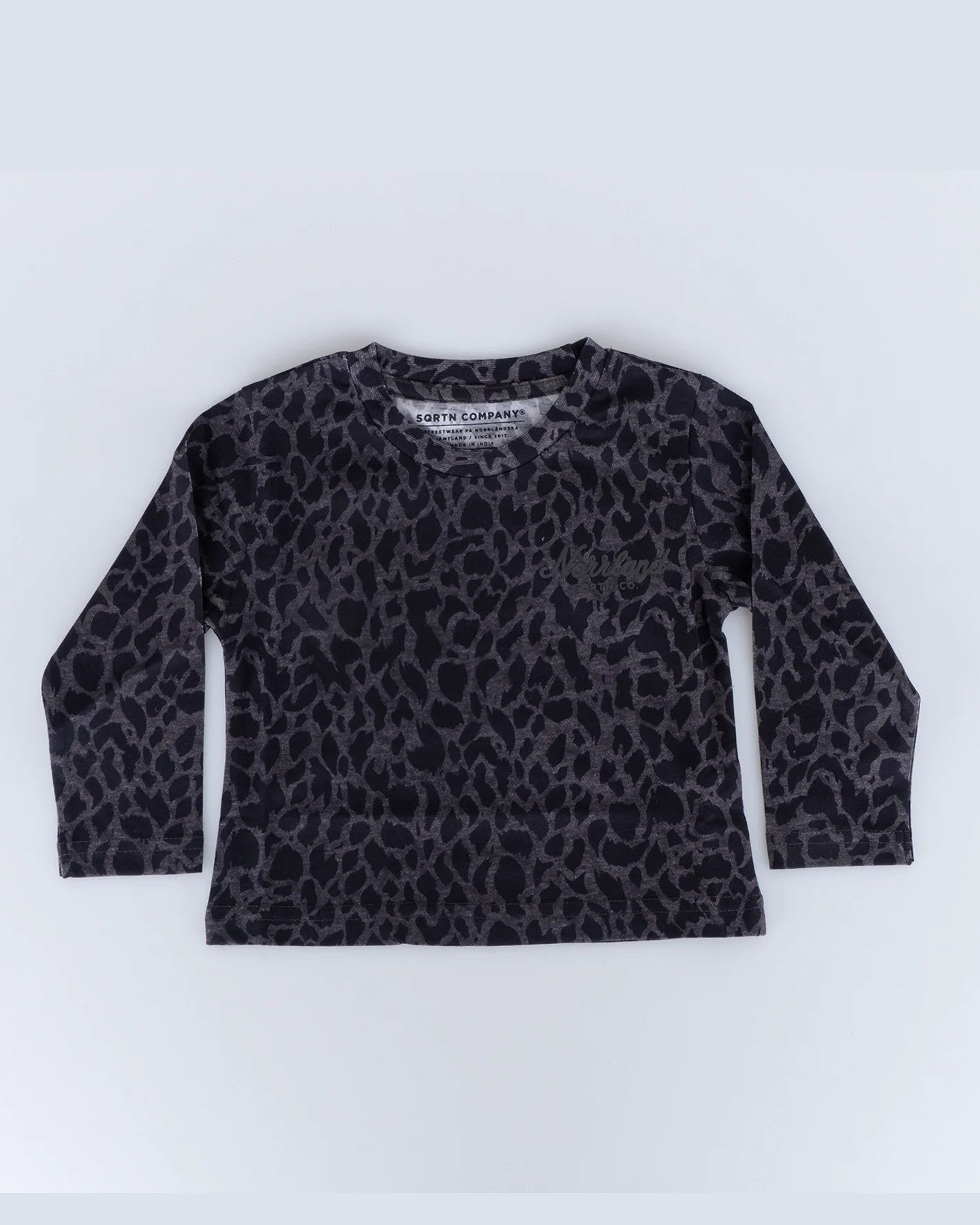 Great Norrland Kids LS Lynx T-Shirt - Charcoal