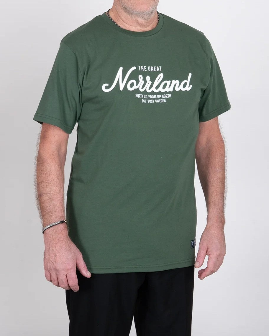Great Norrland T-Shirt - Forest Green/White