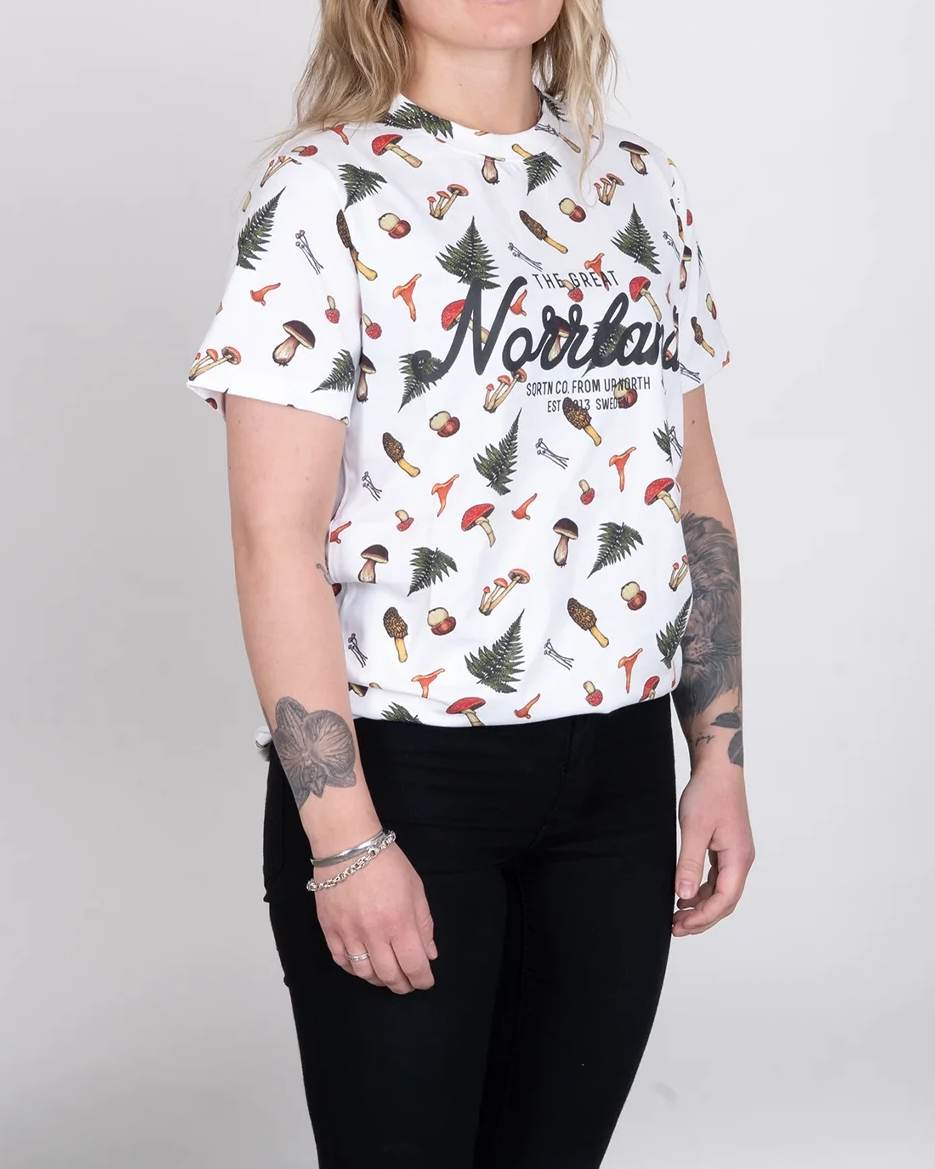 Great Norrland Shroom T-Shirt - Vit
