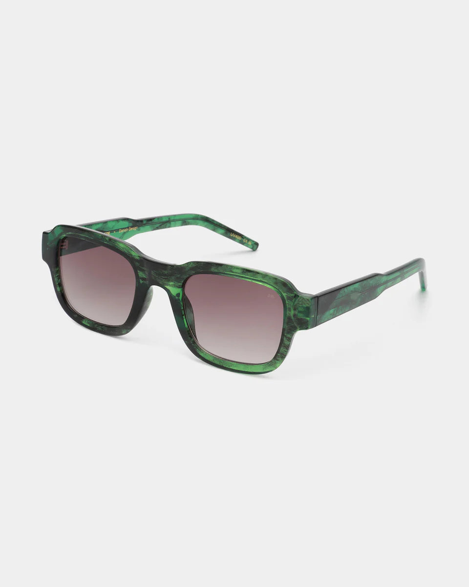 Halo Solglasögon - Green Marble Transparent