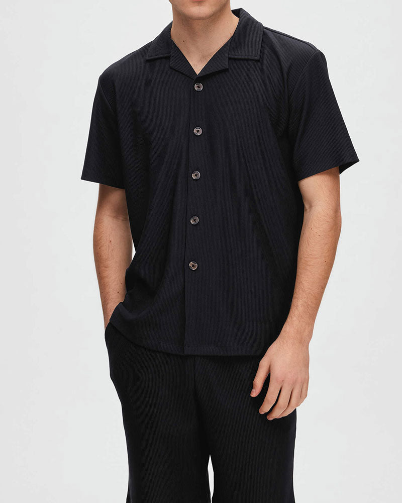 Loose Plisse Resort Skjorta
