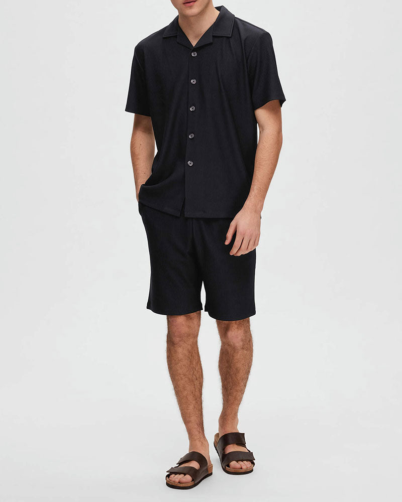 Loose Plisse Resort Skjorta