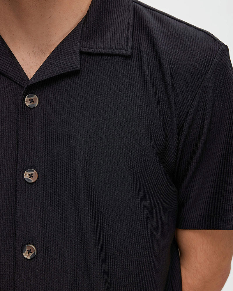 Loose Plisse Resort Skjorta