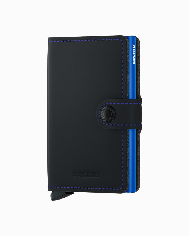 Miniwallet Matte Plånbok - Black/Blue