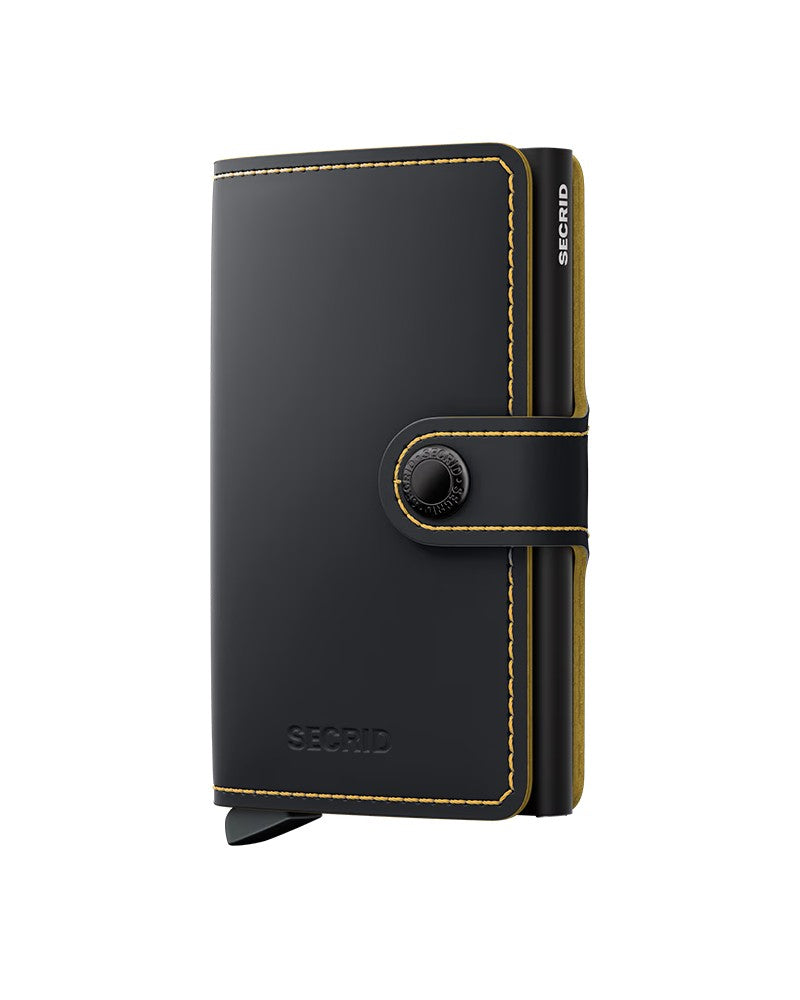 Miniwallet Matte Plånbok - Black/Ochre