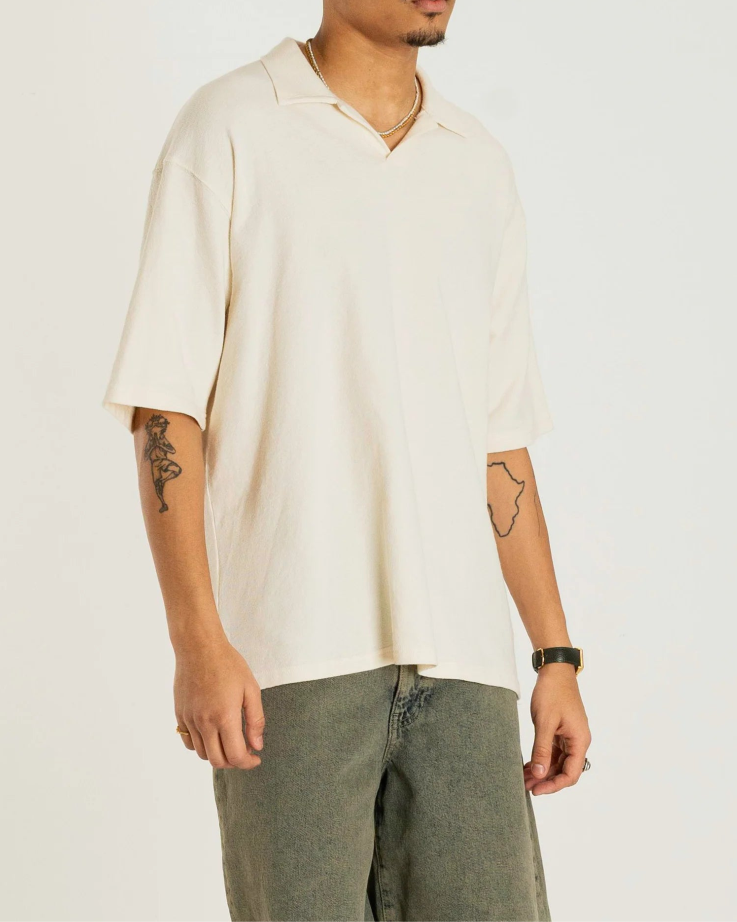 Moul Terry Pikétröja - Off White