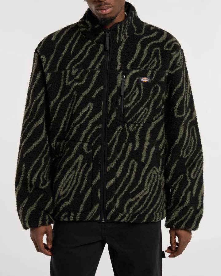 Mount Hope Printed Fleece Jacka - Svart