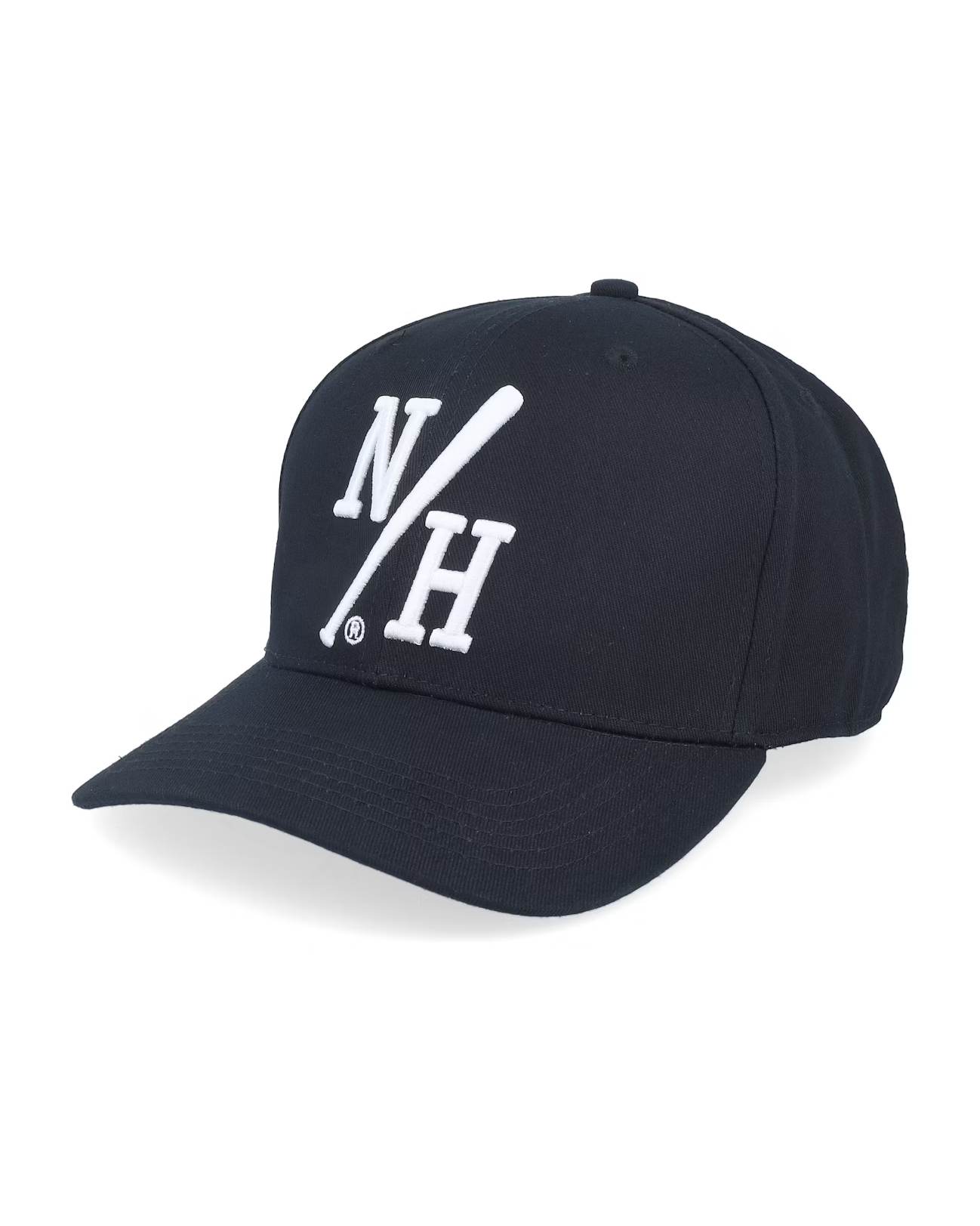 NH Batter Curved Brim Snapback Keps - Svart