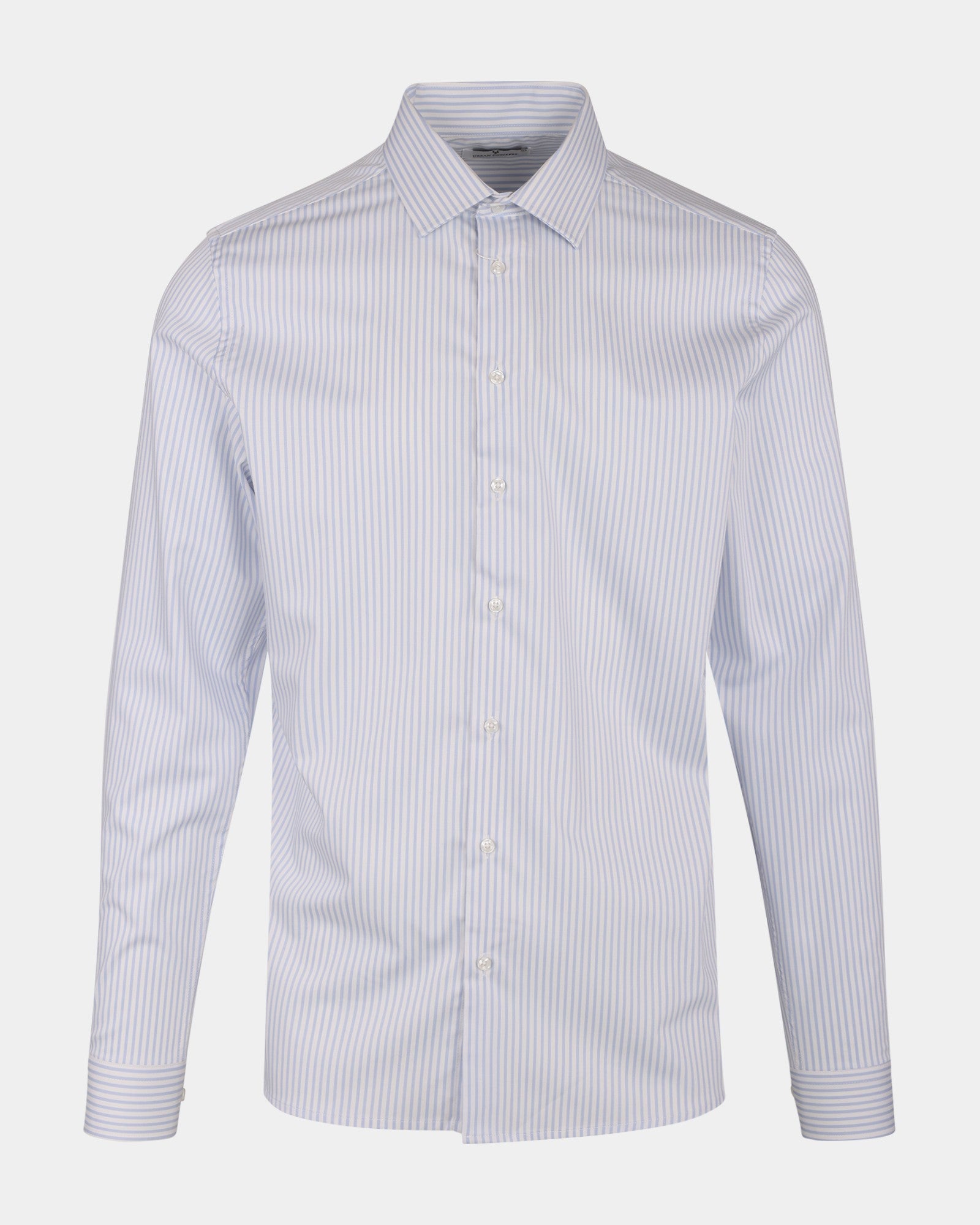 Obazi Stripe Skjorta - White/Pale Blue