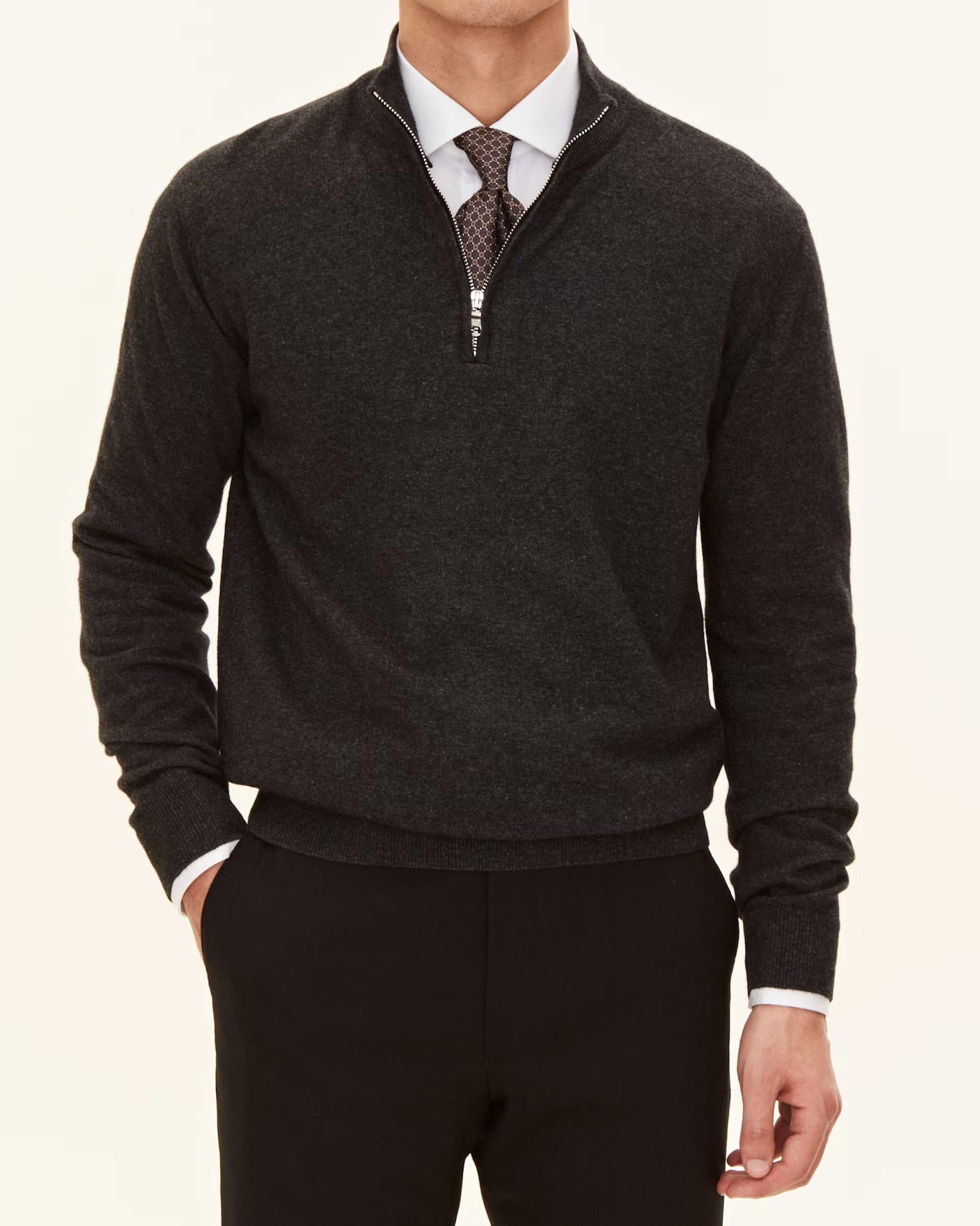 Patton Half Zip Tröja - Dark Grey