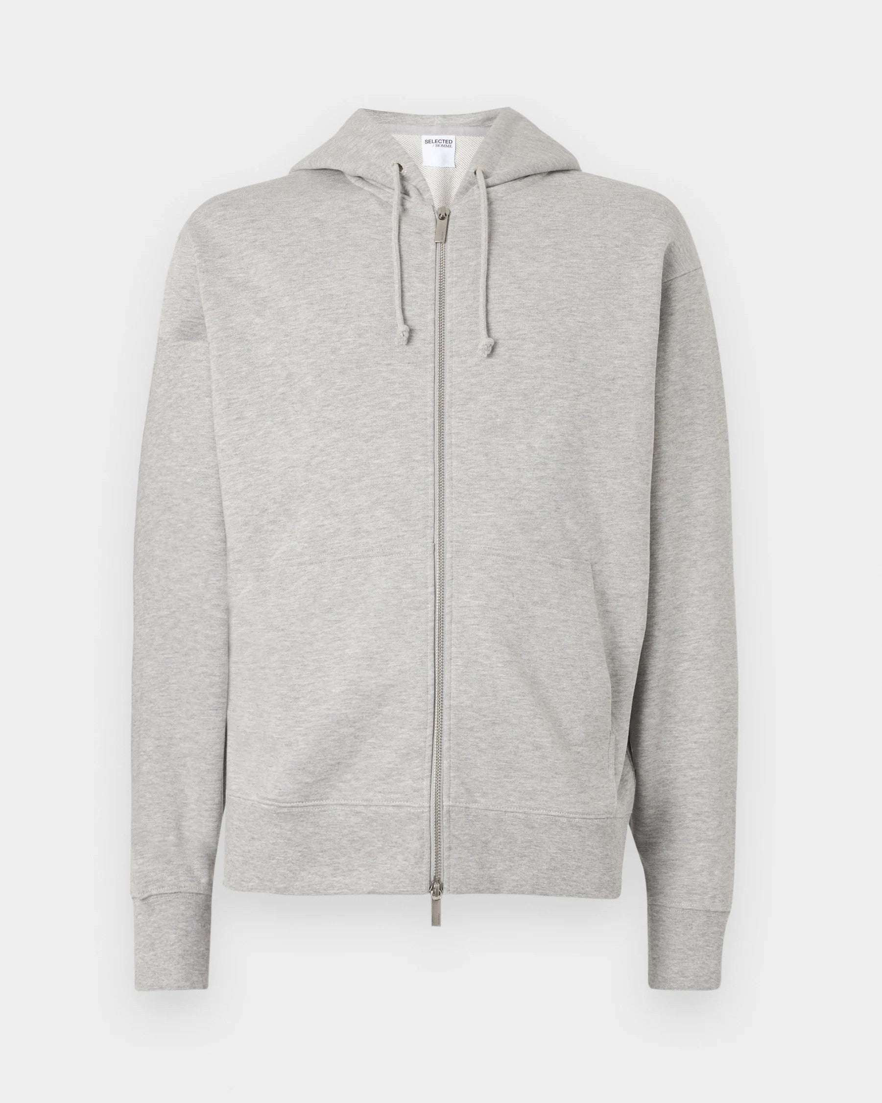 Relax Luke Full Zip Hoodie - Light Grey Melange