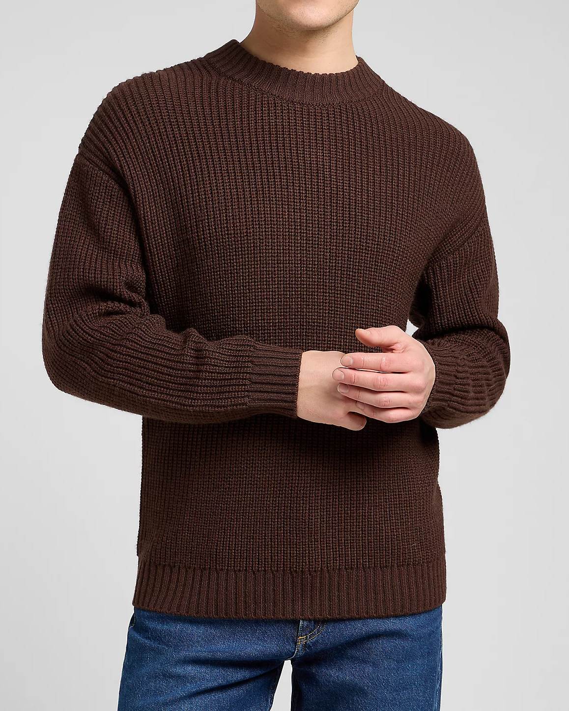 Chunky Crew Neck Tröja - Arabica