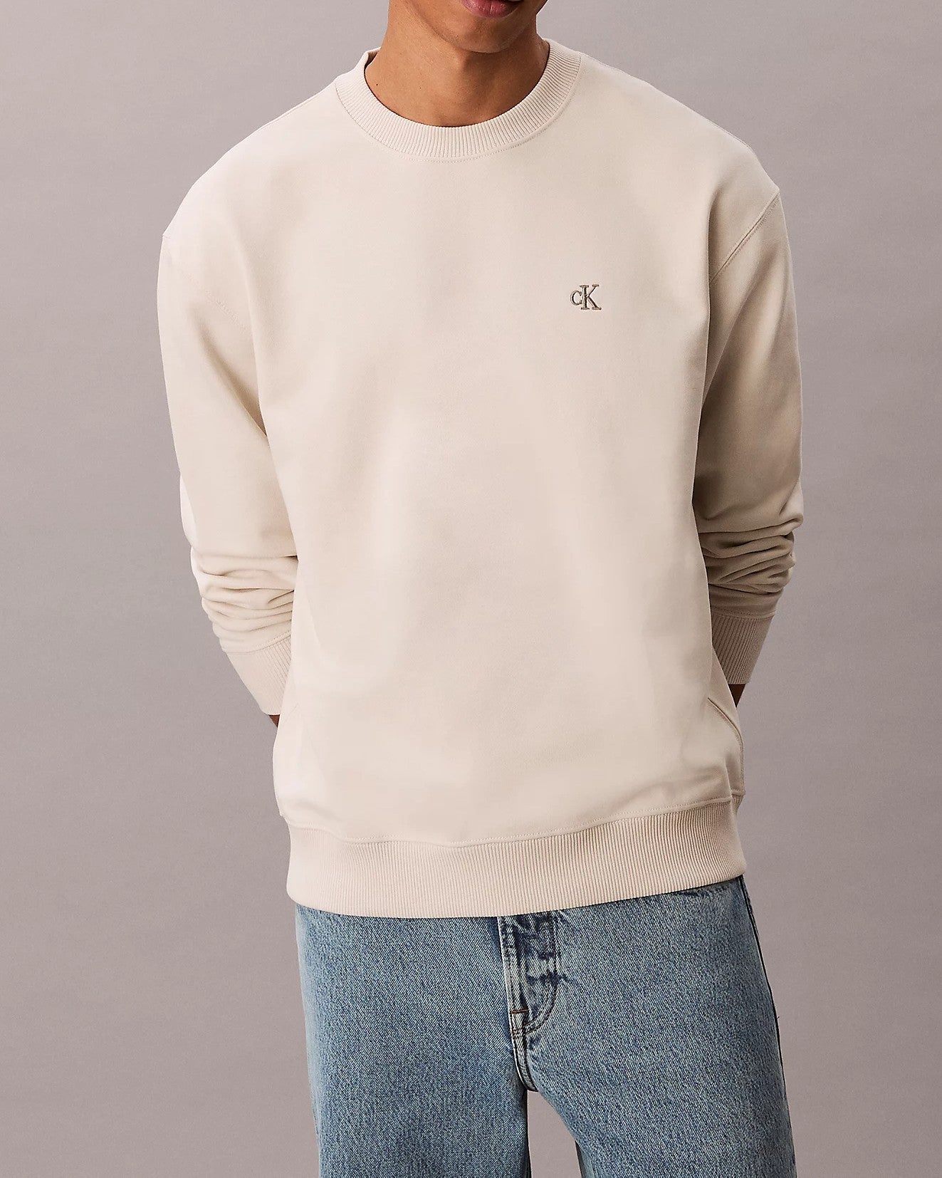 Relaxed Monogram Sweatshirt - Chalk