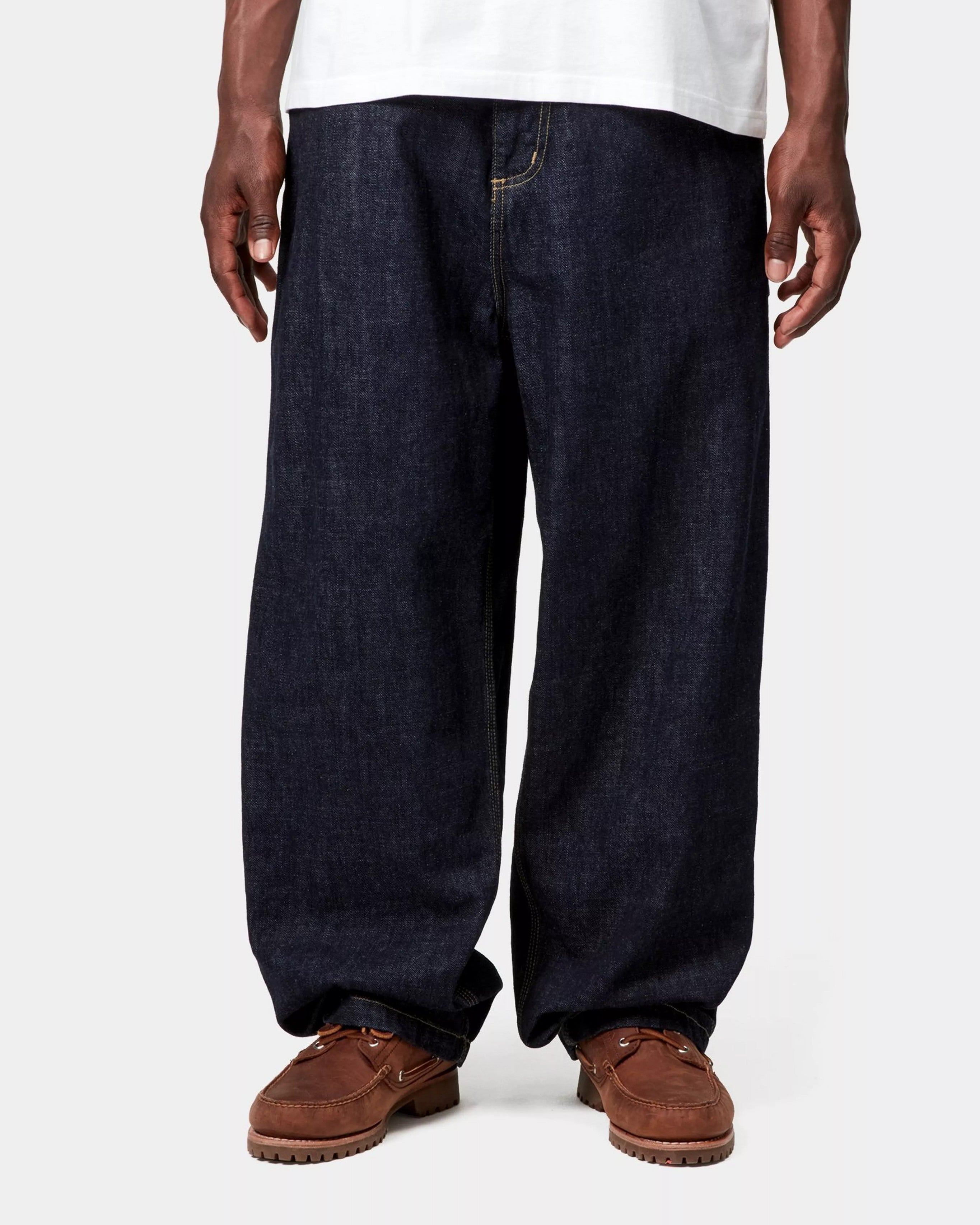 Single Knee Pant Byxor - Blue Rinsed