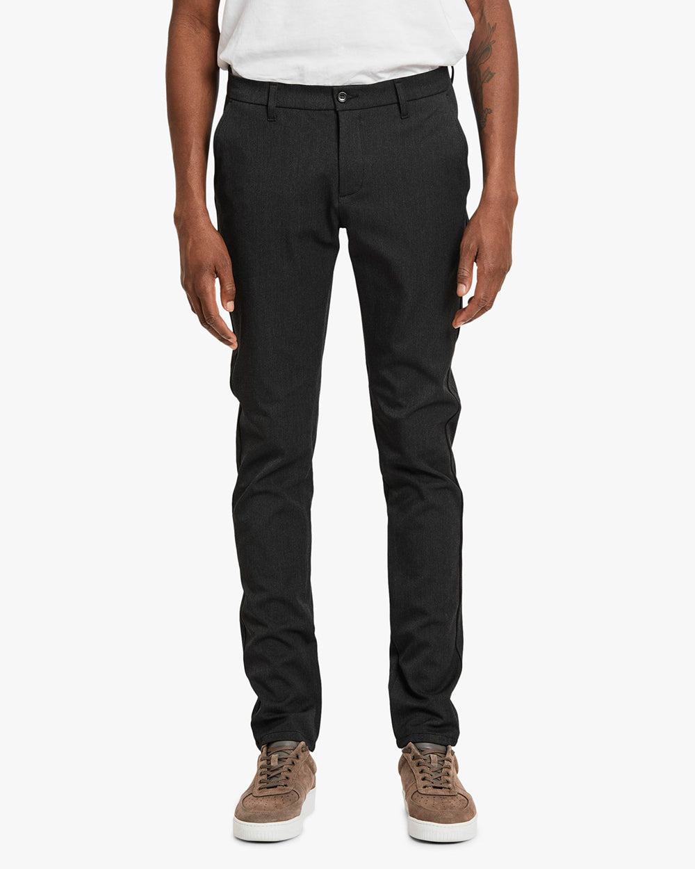 Steffen Twill Long Byxor - Grå