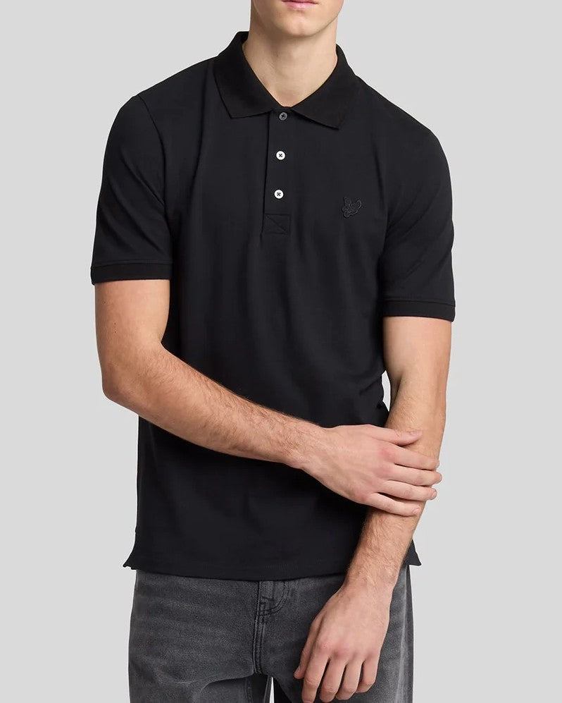 Superfine Polo Tonal Pikétröja - Svart