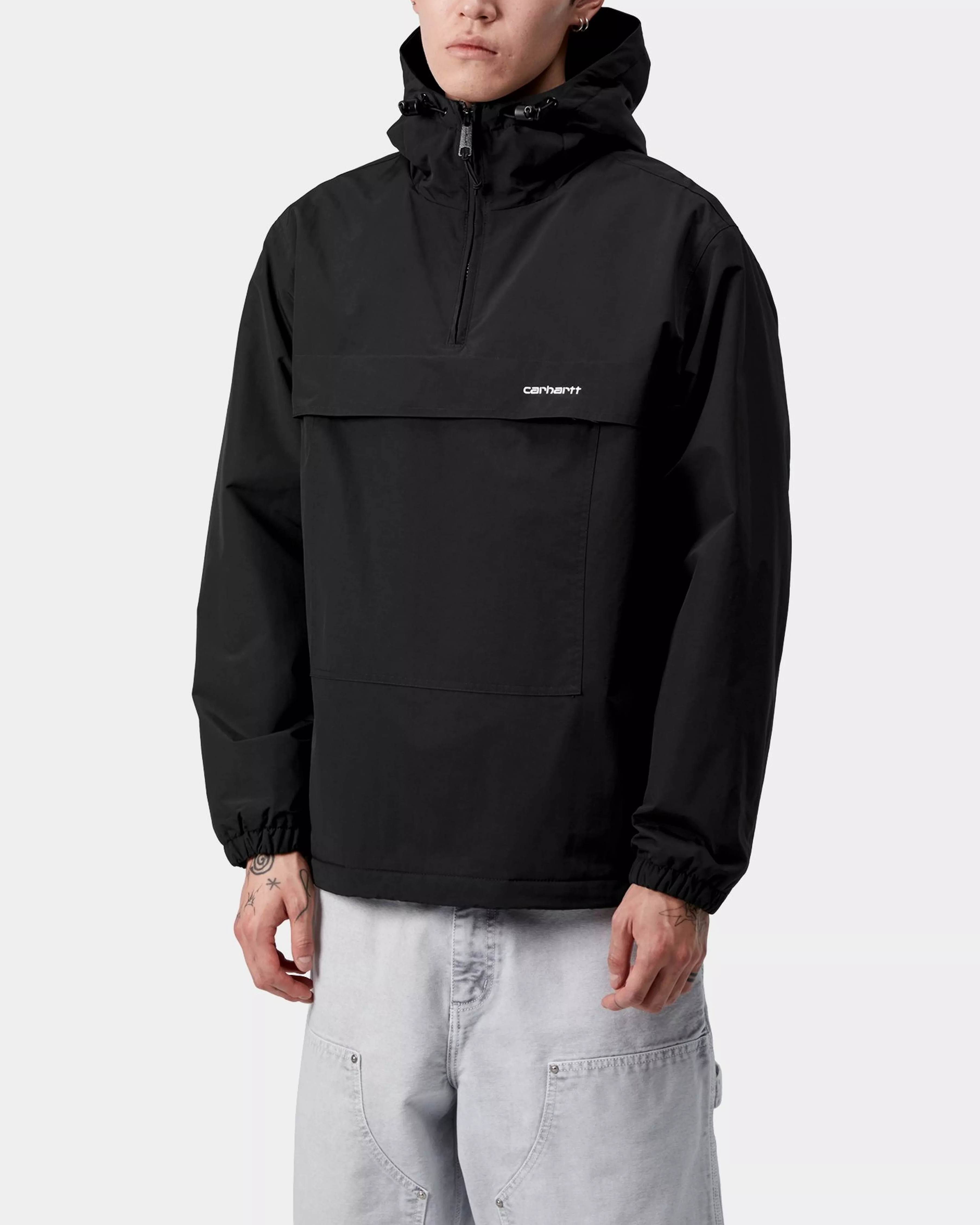 Windbreaker Pullover Jacka - Black/White