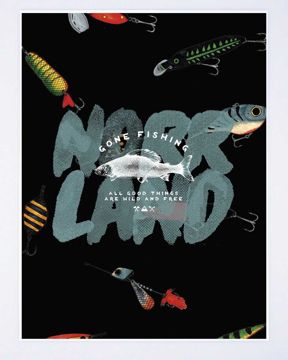 Gone Fishing 50x70 Poster
