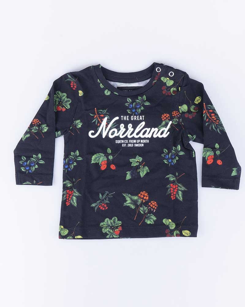 Great Norrland Berry Kids LS T-Shirt - Svart