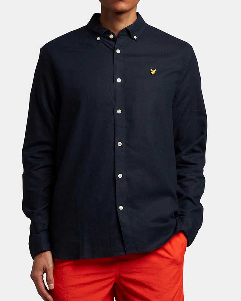 Cotton Linen Skjorta