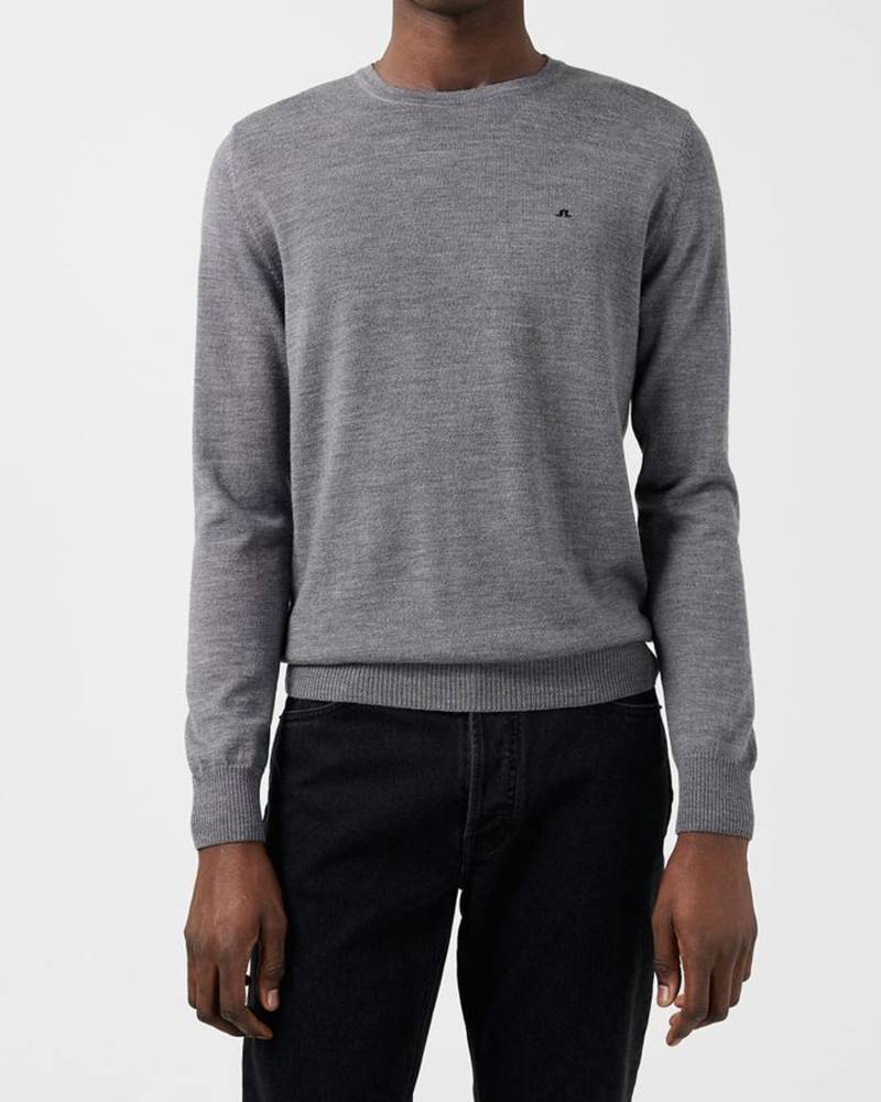 Lyle True Merino Tröja - Grey Melange