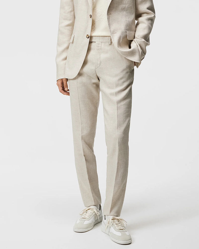 Grant Super Linen Byxor - Safari Beige