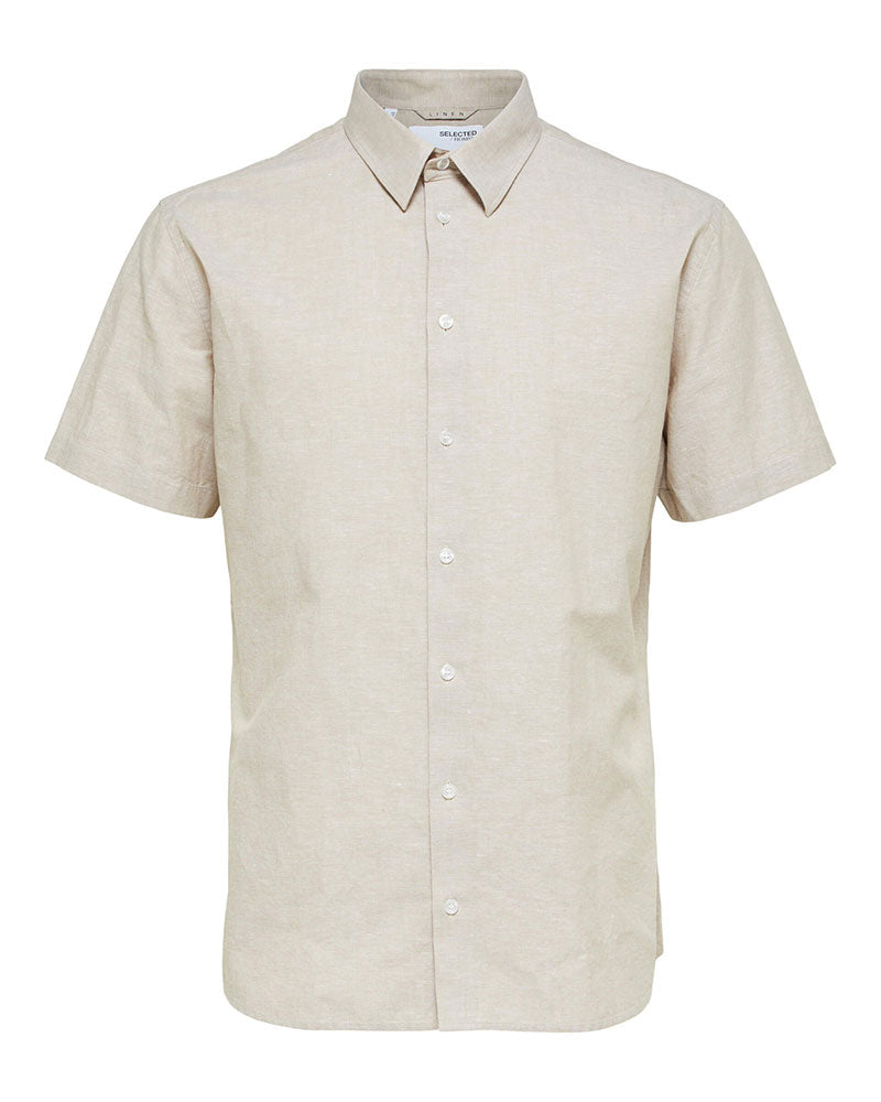 Reg New Linen SS Skjorta