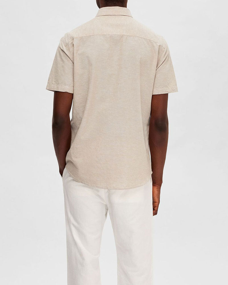 Reg New Linen SS Skjorta