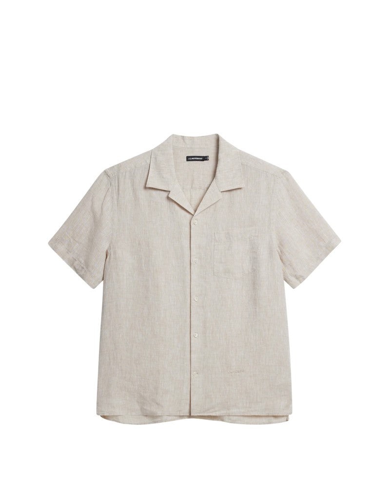 Linen Melange SS Reg Skjorta
