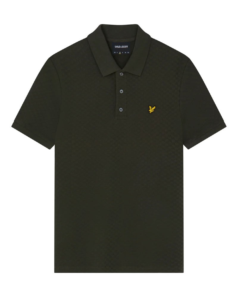Grid Texture Polo Pikétröja