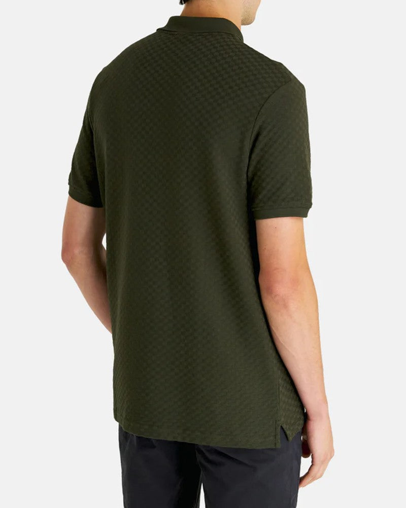 Grid Texture Polo Pikétröja
