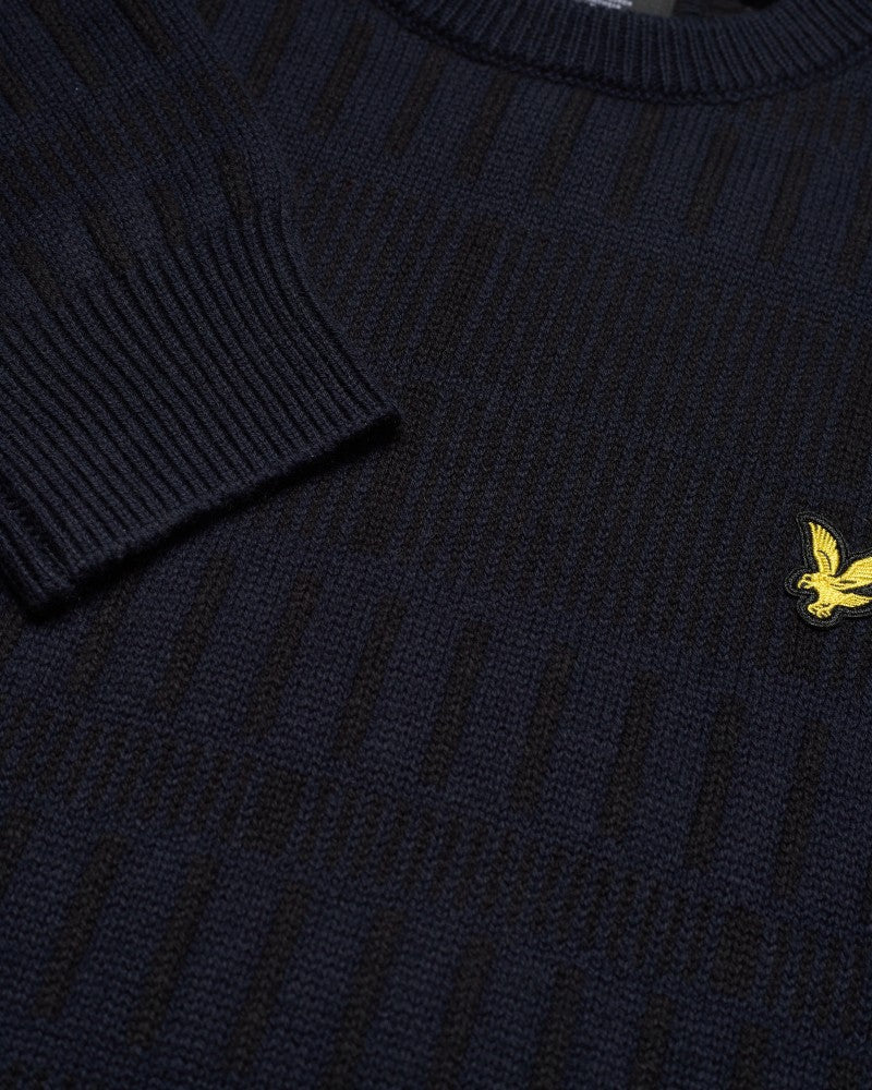 Grid Knit Crew Tröja