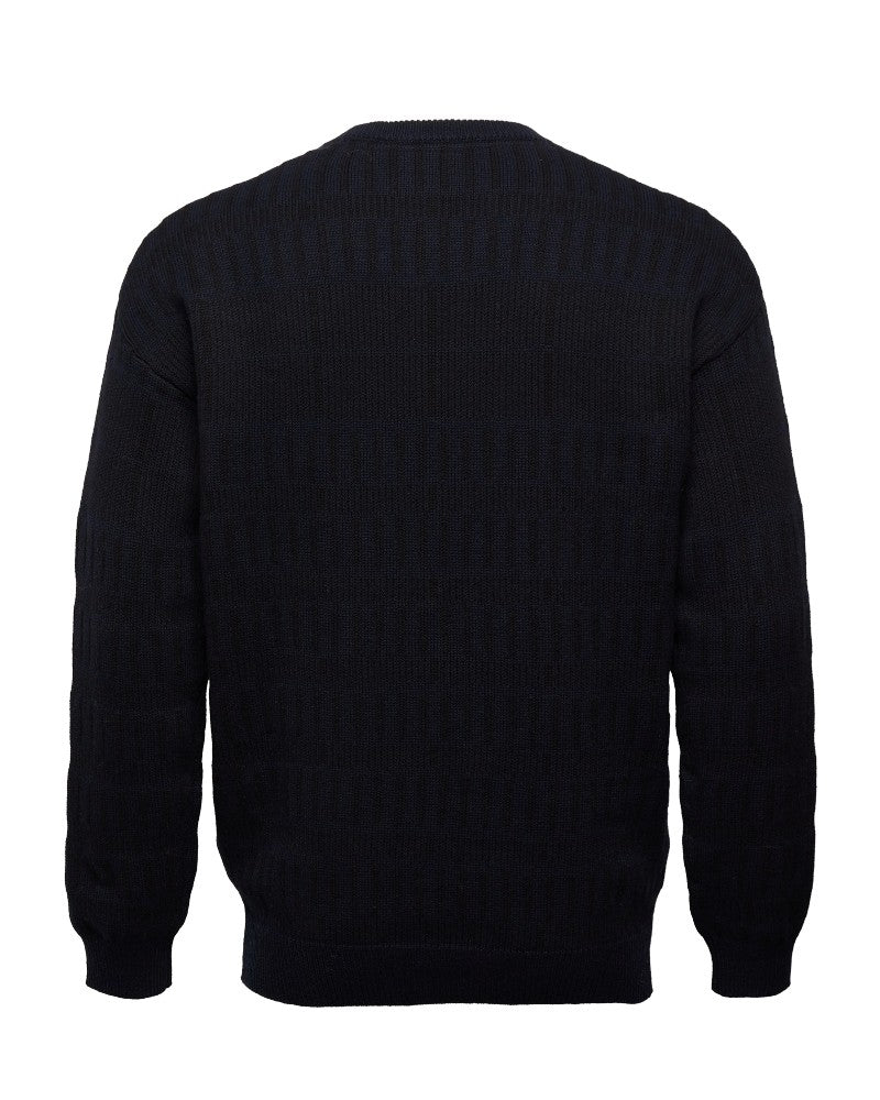 Grid Knit Crew Tröja