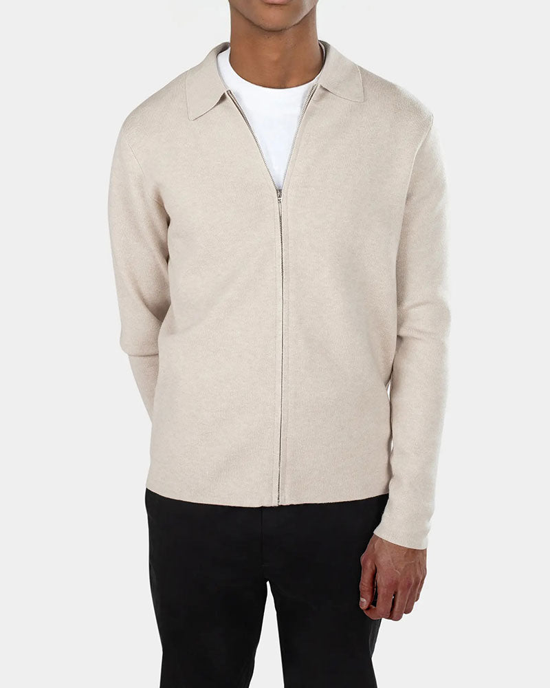Colby Knitted Full Zip Tröja