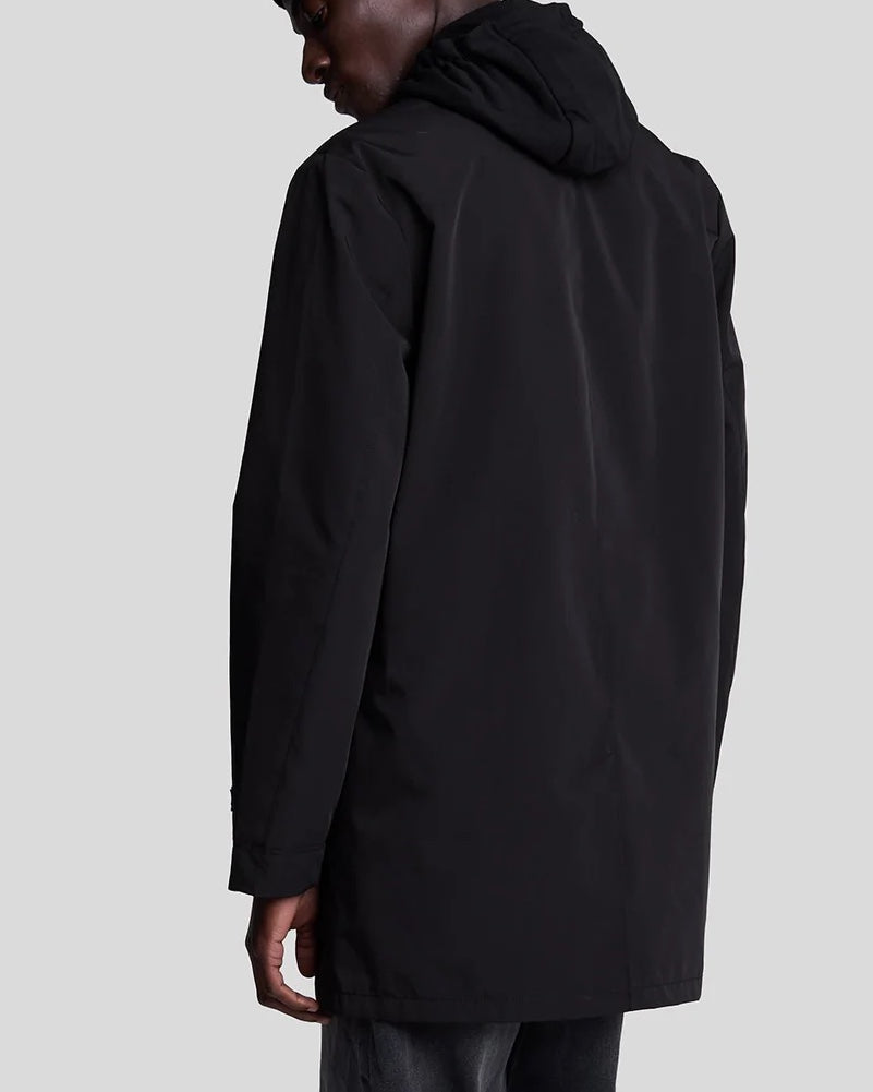 Tonal Eagle Mid Length Car Coat Jacka
