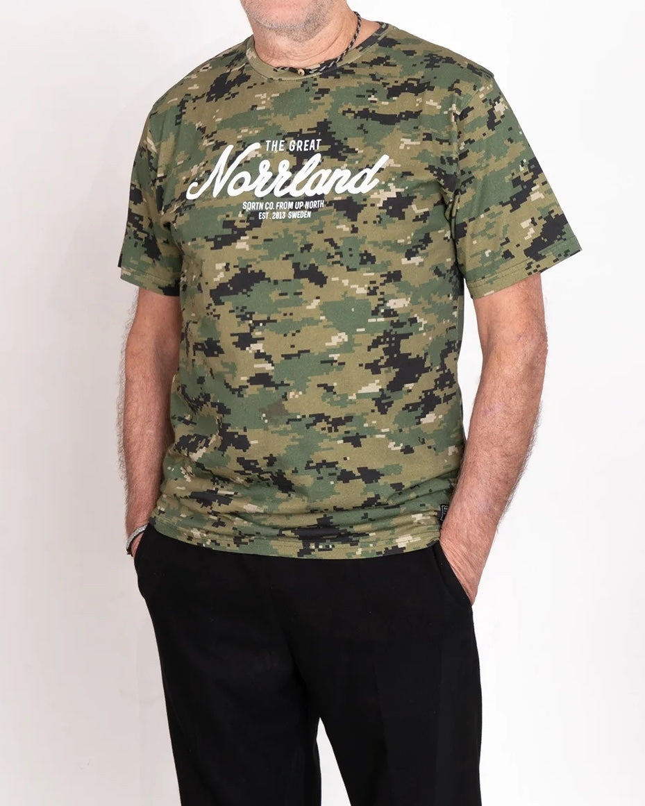Great Norrland Digicamo T-Shirt - Grön