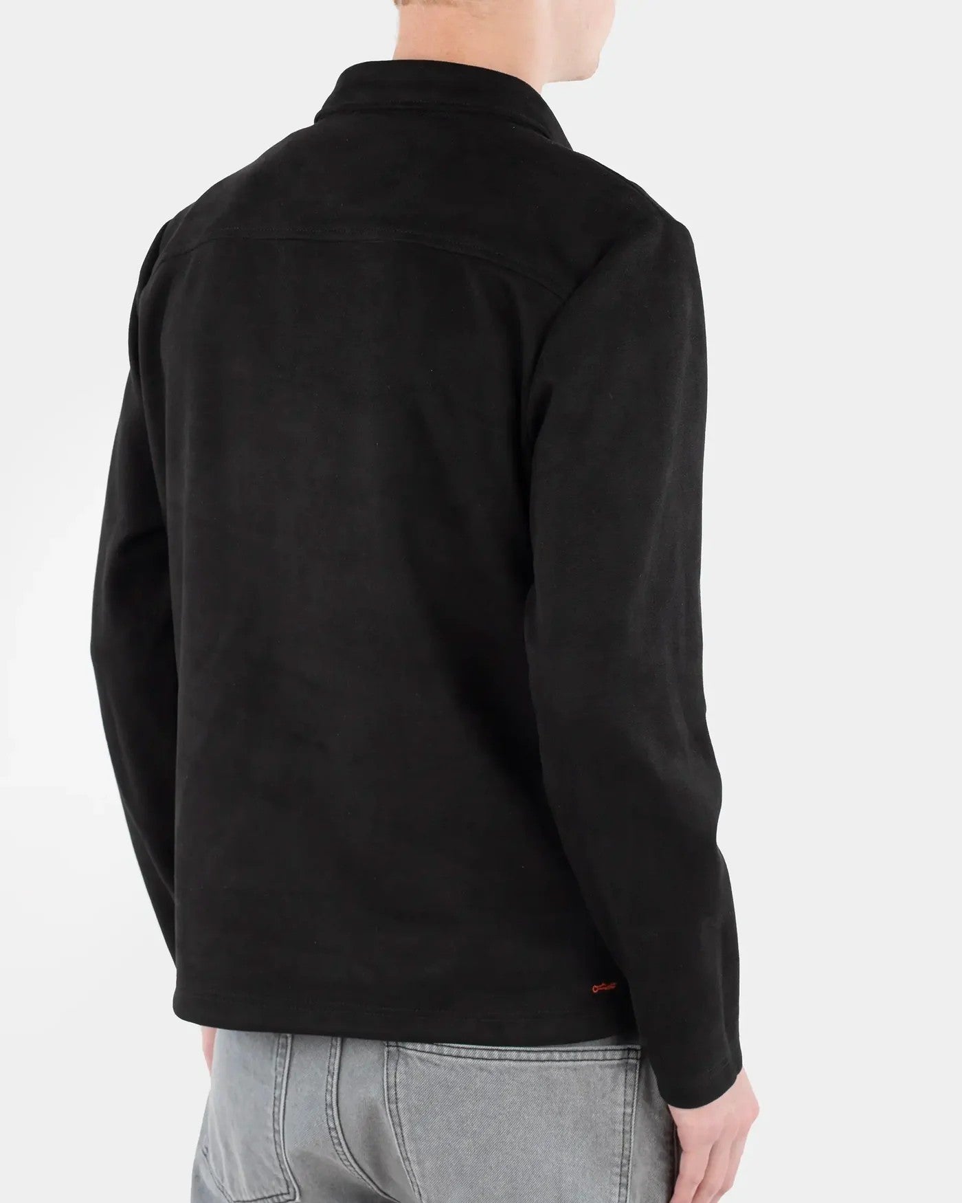 Leo Vegan Suede Half Zip Tröja