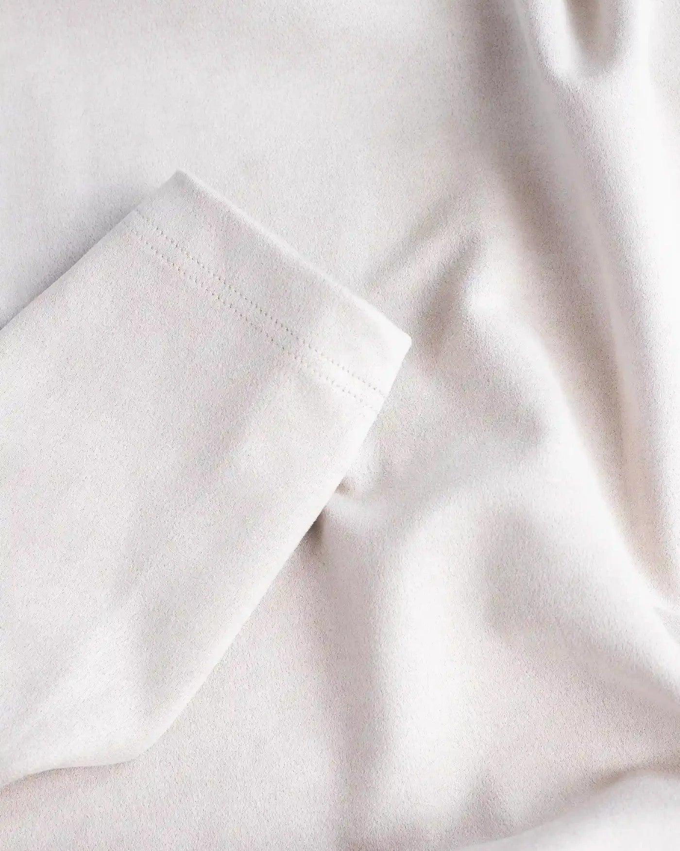 Leo Vegan Suede Half Zip Tröja