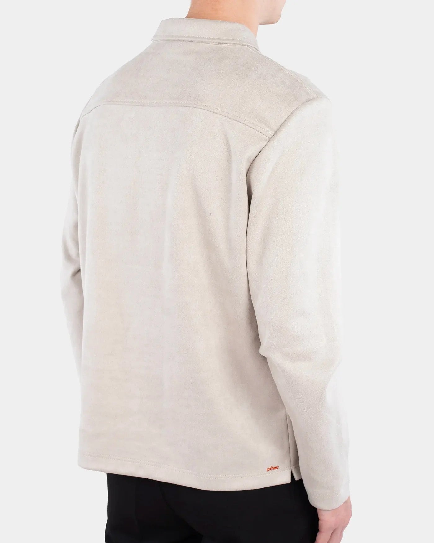 Leo Vegan Suede Half Zip Tröja