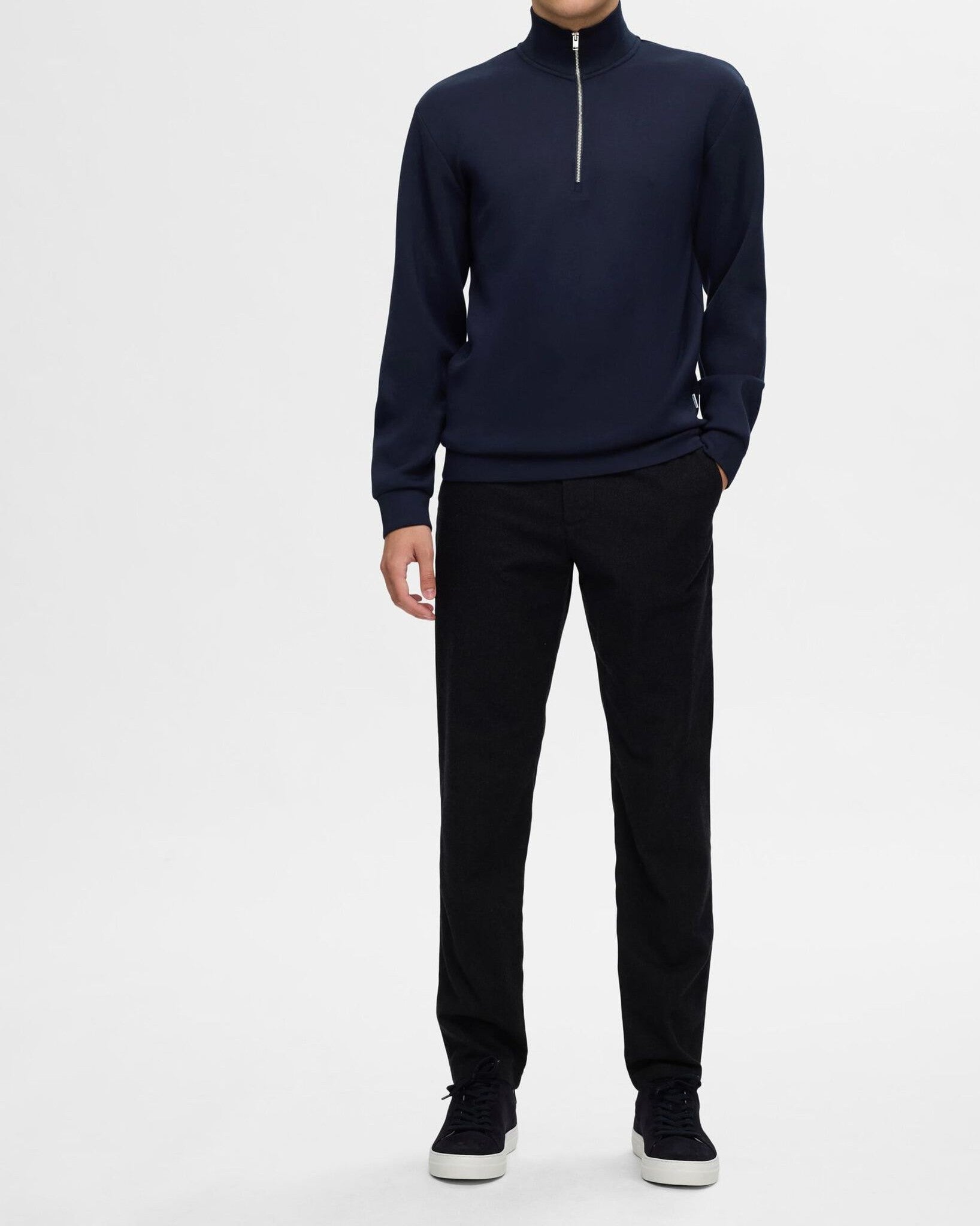 Emanuel Soft Zip High Neck Tröja