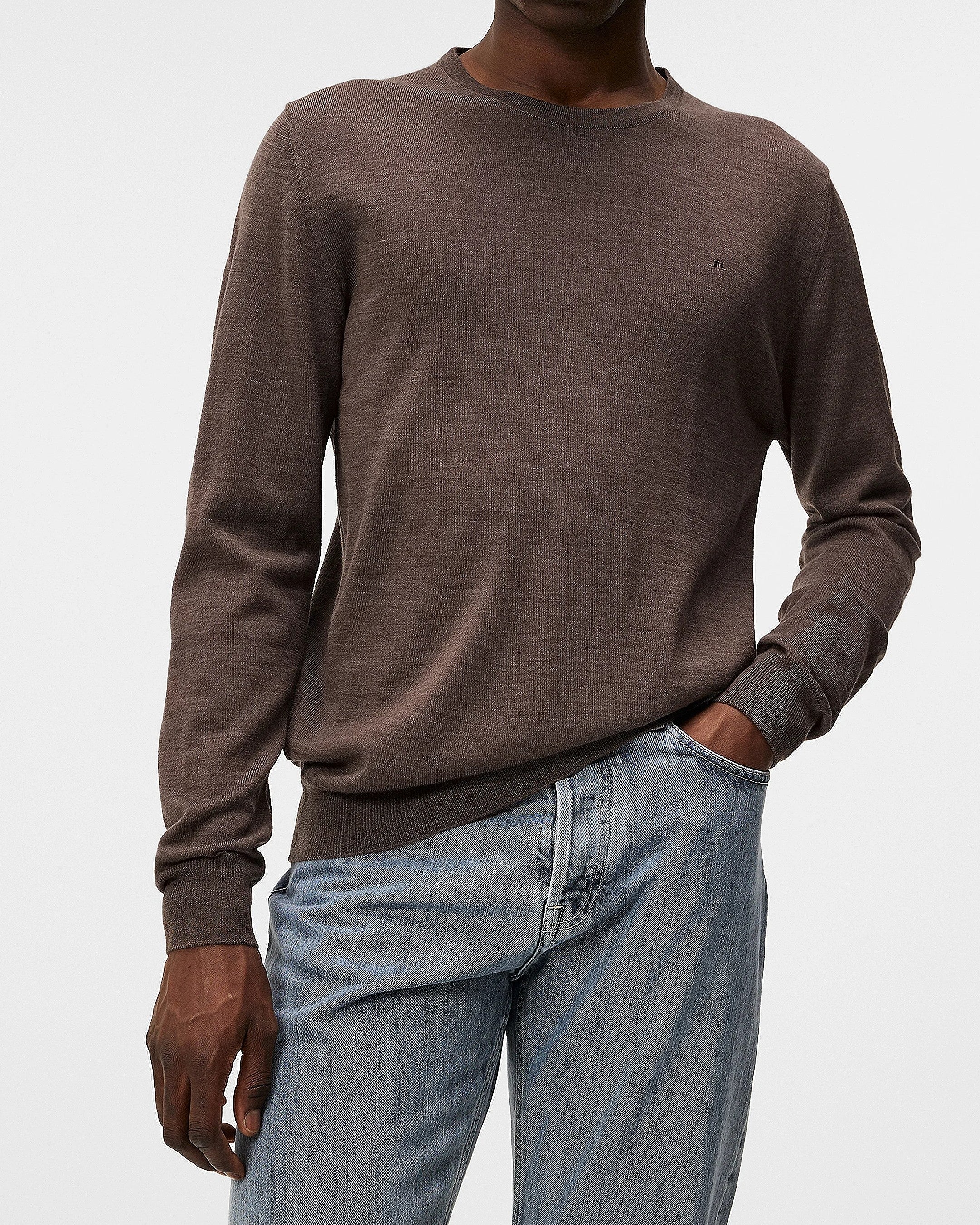 Lyle Light Merino Tröja - Walnut Melange