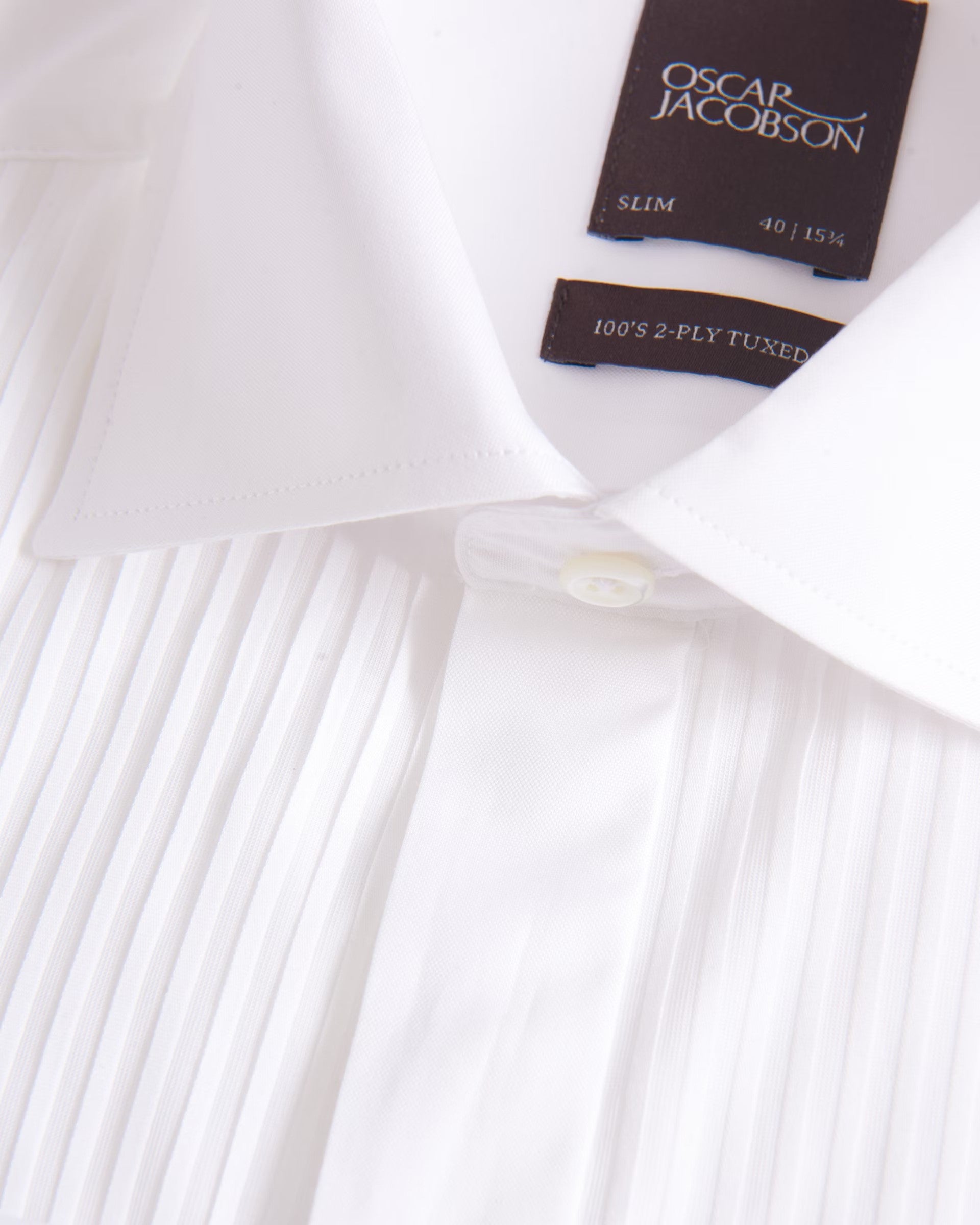 Tuxedo Double Cuff Slim Fit Skjorta