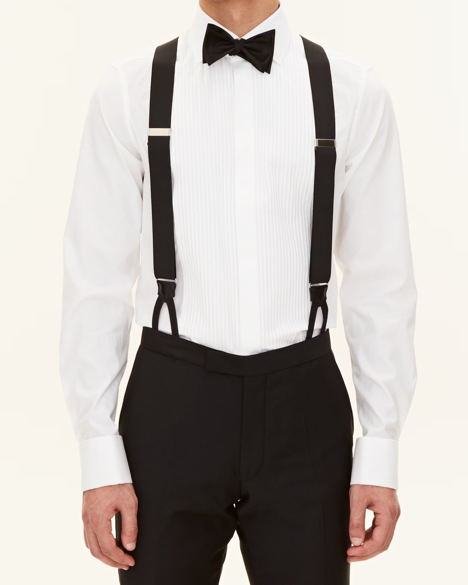 Tuxedo Double Cuff Slim Fit Skjorta