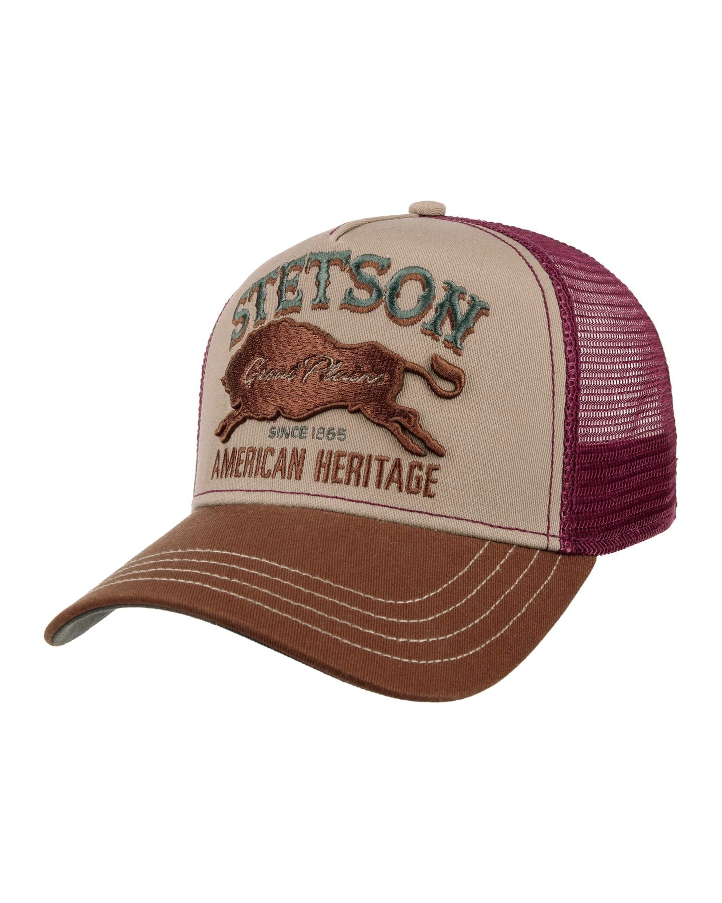 Great Plains Trucker Keps - Vinröd