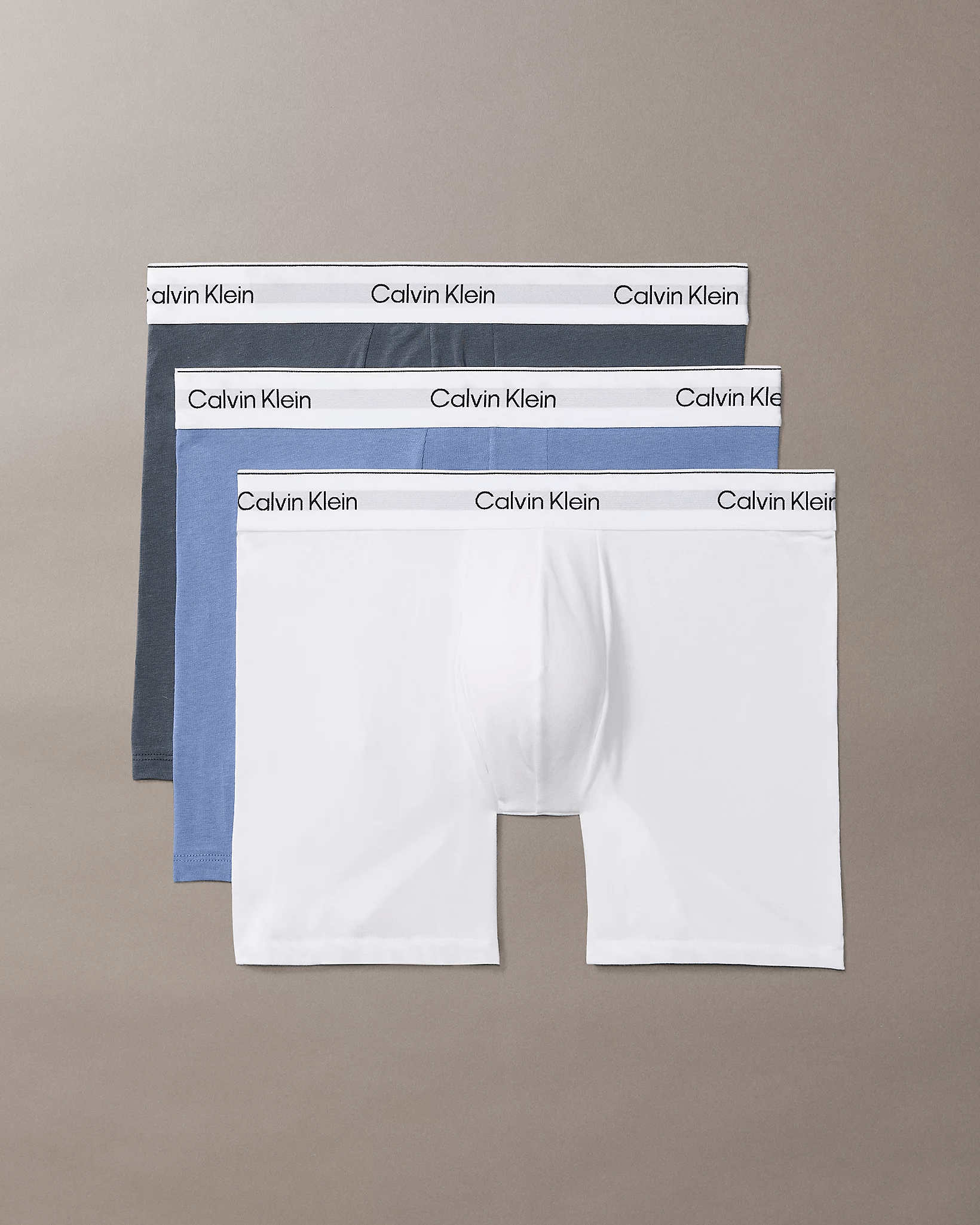 3-Pack Boxer Brief Kalsonger - White/Blue Tulip/Turbulence
