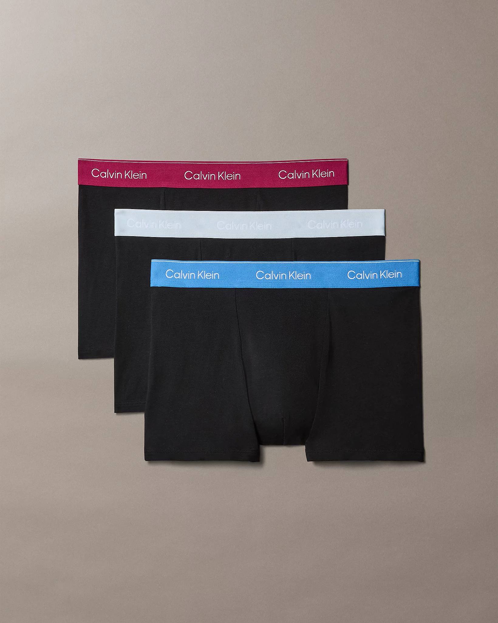 Relaxed Fit Trunk 3-Pack Kalsonger - Black Bodies/Poseidon Blue/Plein