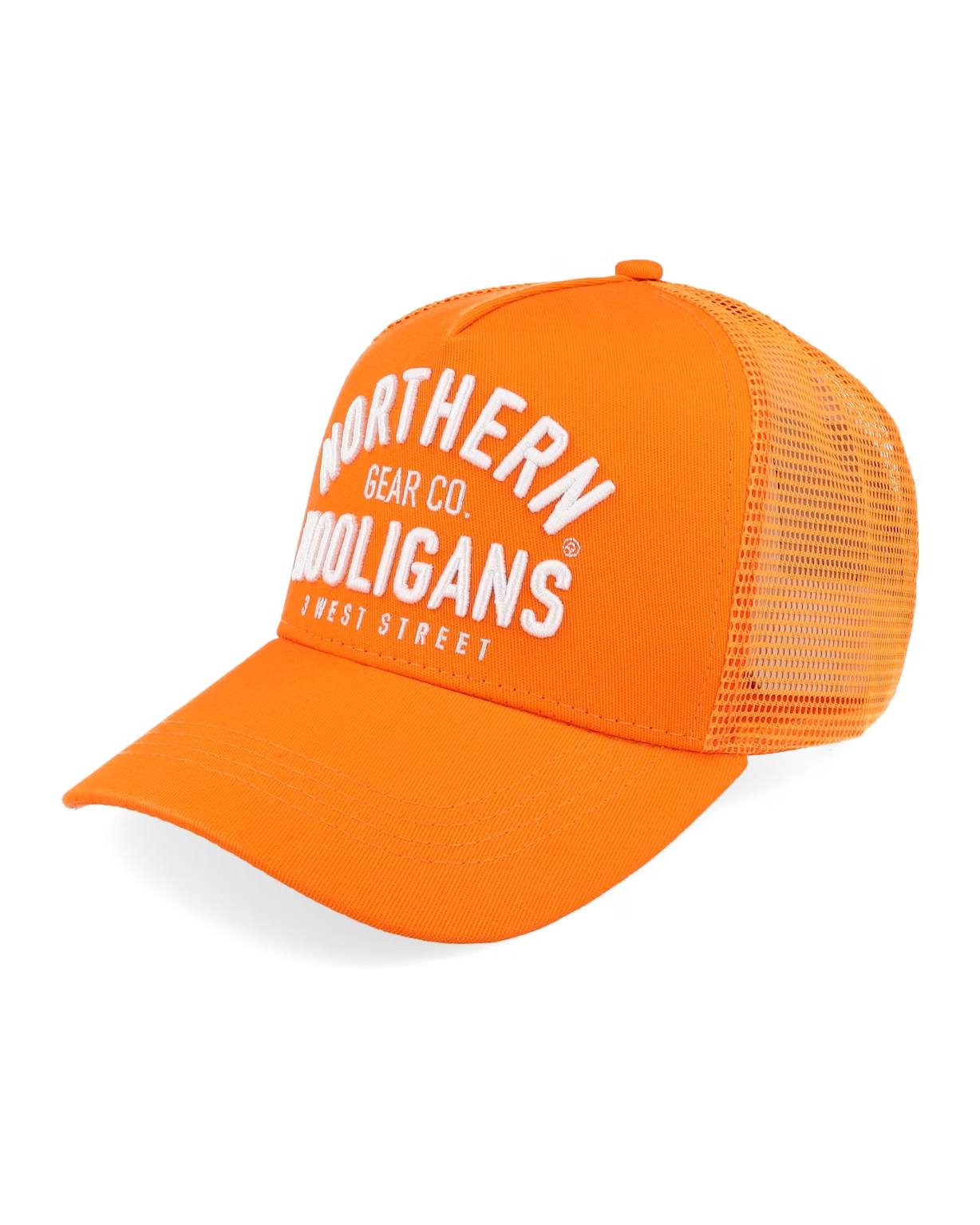 3 West Street Trucker Keps - Orange